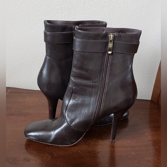 Via Spiga Women's Brown Leather Boot Size 7 M - Picture 3 of 15